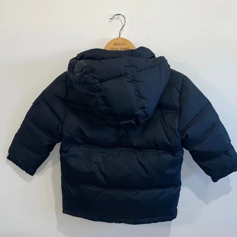 GAP Kids Boys Black Puffer Jacket XS (4-5)